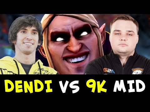 Dendi vs 9k mid Invoker No[o]ne — back to high MMR bracket