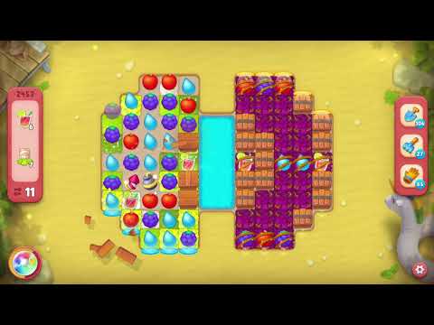 Gardenscapes 2453 Hard Level - 18 moves - NO BooSTERS