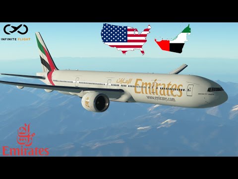 Infinite Flight: Dubai (DXB) to Los Angeles (LAX) | Emirates Airways | Boeing 777-300ER