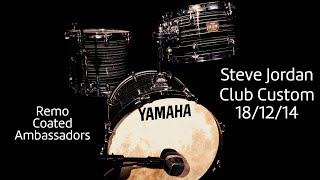 Video thumbnail for YAMAHA "Steve Jordan" Club Custom 18/12/14 | Remo Coated Ambassadors | Sound Test/Demo by Mostly Bop Drums