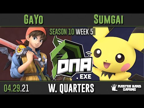 DNA.EXE S10:W5 - GaYo (Hero) Vs. Sumgai (Pichu) - W Quarterfinals