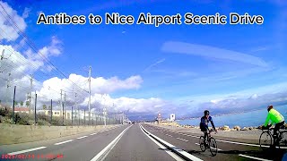 Antibes To Nice Airport Scenic Drive | Cote D'azur France 🇫🇷