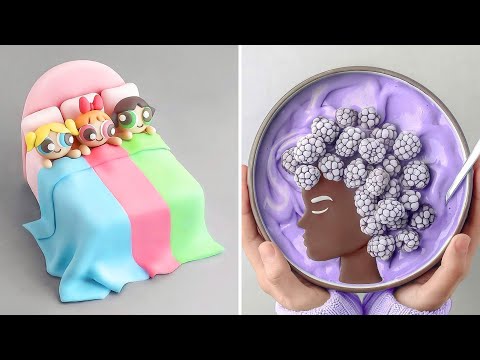 How To Make Princess Cake Decorating for Birthday || Most Satisfying Colorful Cake Videos