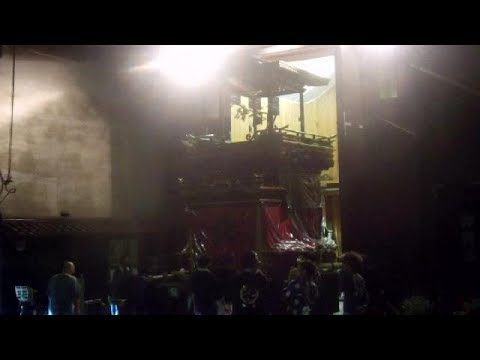 Parking a Festival Dashi in Japan