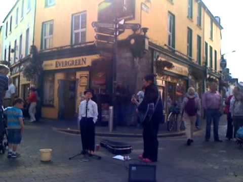 Traveller Boy Galway Street Busker