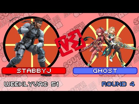 WeeklyVac 51 - SSBU - StabbyJ (Snake) vs Ghost (Pyra & Mythra)