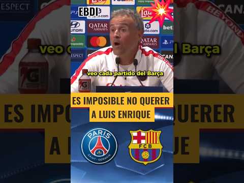 💥LUIS ENRIQUE DA UNA EXHIBICIÓN EN RUEDA DE PRENSA Y LUCE ORGULLOSO SU BARCELONISMO #championsleague