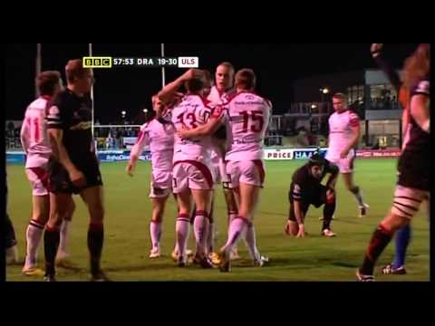Dragons v Ulster 16/10/2012 Darren Cave Try