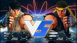 【SF5】 Online Match! from LP2000 to LP 3500 at Japan 【Ryu】　スト5 リュウ対戦動画