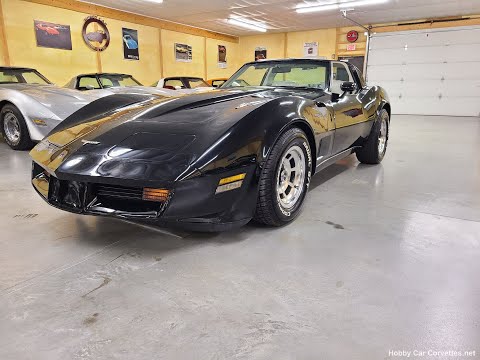 1980 Black Corvette Oyster Interior For Sale Video