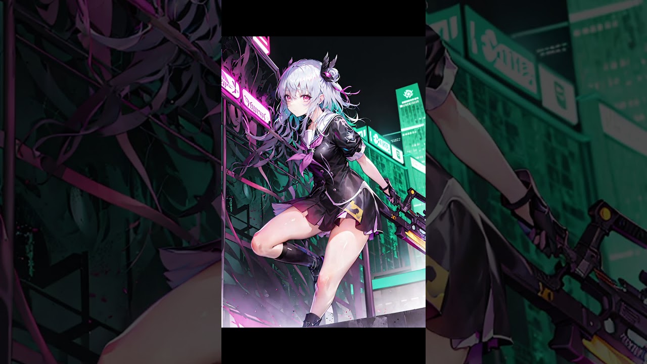 (AI)School uniform girls in future