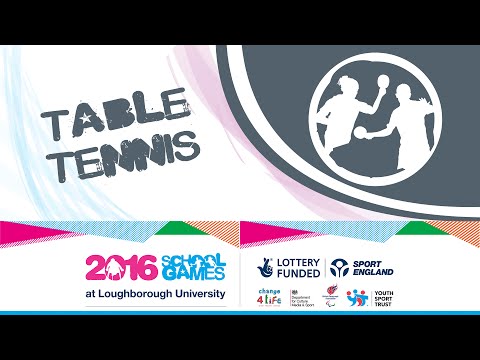 School Games 2016 - Table Tennis - Day 1