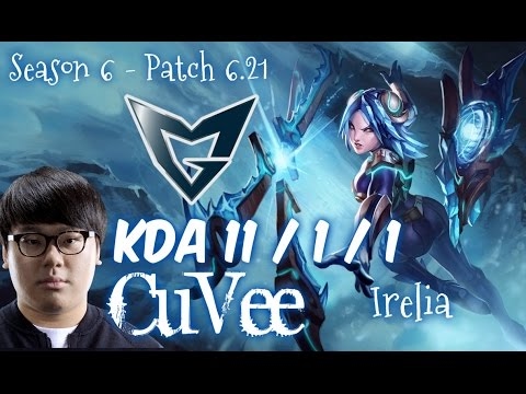 SSG CuVee IRELIA vs GANGPLANK Top - Patch 6.21 NA Ranked