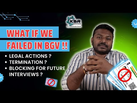 What happens if you failed in BGV | get caught with fake experience? what are the  consequences |