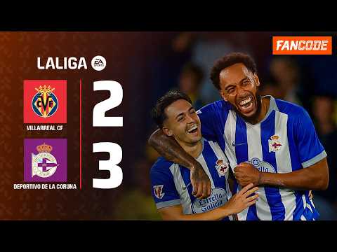 أوباميانغ يحطم رقم بيبيتو ويقود ديبورتيفو للفوز على فياريال 3-2