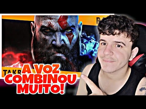 (A Voz Combinou Muito!) Reagindo a O DEUS DA GUERRA - Kratos Rap (God of War) | Takeru