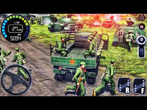 US Army Transport Truck Duty Driver - Army Cargo Vehicle Simulator 3D: Android Gameplay
