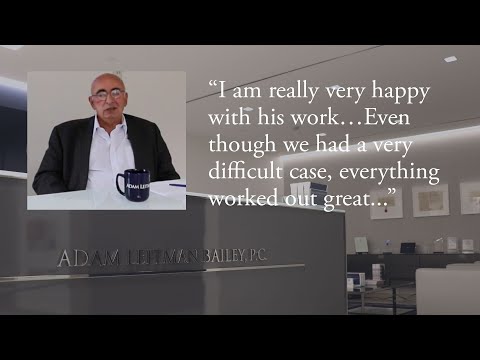 “I am really very happy with his work…Even though we had a very difficult case, everything worked out great” testimonial video thumbnail