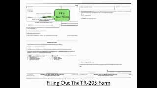 TicketKick Step by Step Guide to Filling out the TR-205 Form