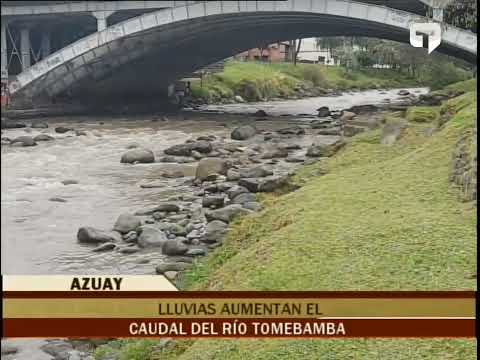 Lluvias aumentan el caudal del Río Tomebamba