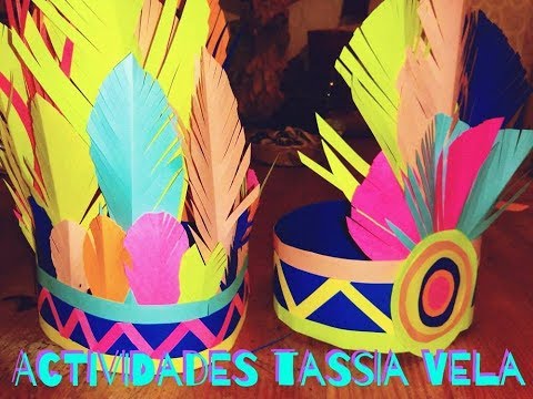 Manualidades fáciles y económicas (penacho de indio niñ@s)