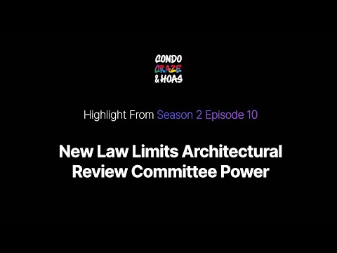 A new law that limits Architectural Review Committee power