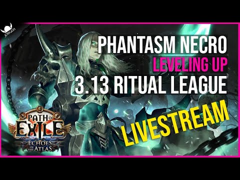 2nd Character Leveling... Phantasm Necro  - 3.13 PoE - Livestream 18.1.2021