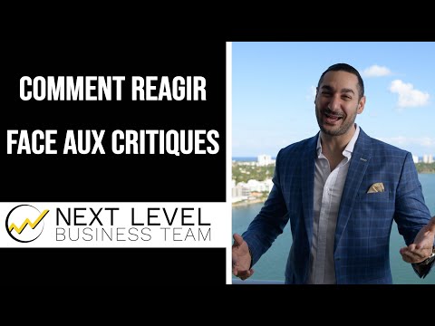 Comment réagir face aux critiques