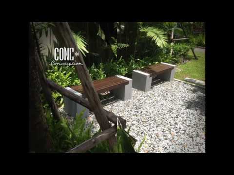 ConcreationStudio ม้านั่งสนาม เก้าอี้สนาม ชุดโต๊ะสนาม เฟอร์นิเจอร์สนาม outdoor furniture