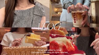 vlog | 社会人OLの日常👩‍💻コメダモーニングで朝活☕️かき氷を食べる休日🍧