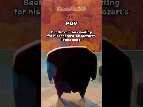 Beethoven fans been real quiet since Mozart's latest song #mozart #beethoven #meme #memes #funny