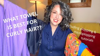 WHICH TOWELS FOR CURLY HAIR? - Why to stop using a regular towel & How to Plop/Microplop
