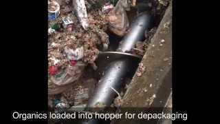 Depackaging Food Waste For Anaerobic Digestion