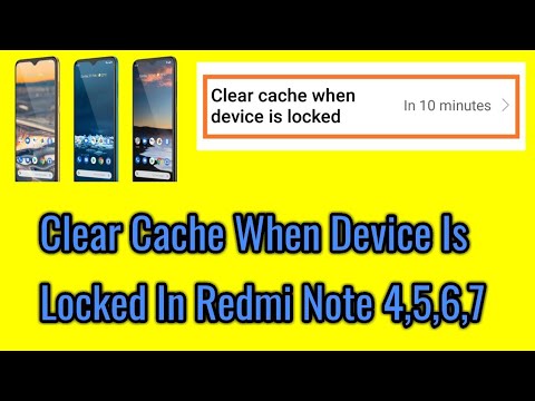 How to clear cache when device is locked in redmi note 4,5,6,7.
