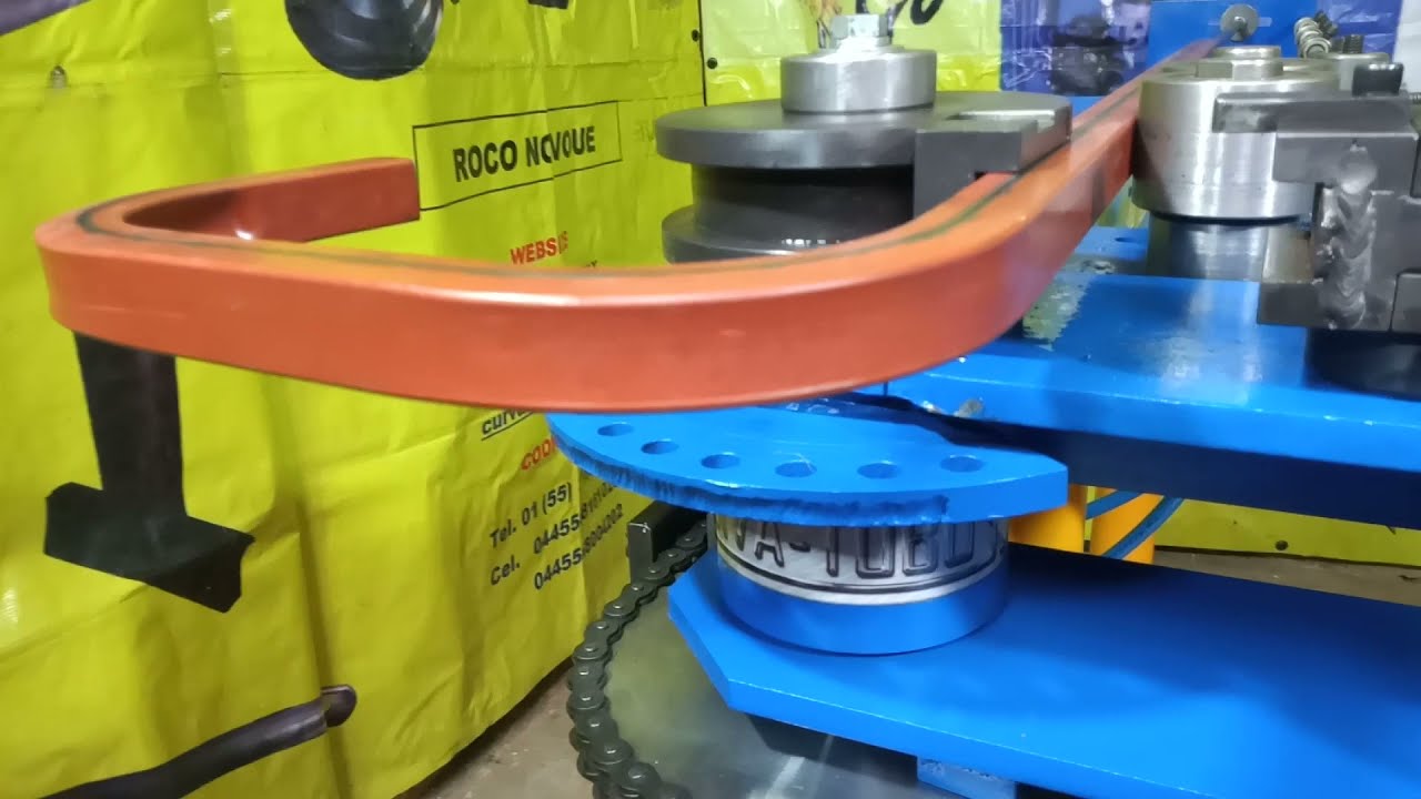 GUIA DE COMO DOBLAR TUBULAR CUADRADO DE 1 CAL 18, CON SISTEMA DE MANDRIL EN UNA MAQUINA NEUMÁTICA
