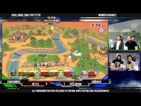 FGF4 - DanComboZ & Detta Vs. YF|SSB100 & SM|Haku WR2 - Smash 4