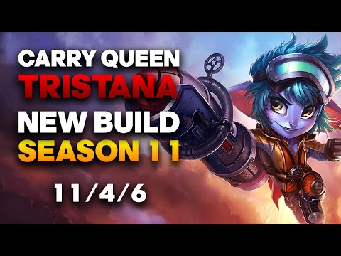 Vapora Dark Tristana ADC Gameplay - Season 11 Early Stomper Tristana Build | League of Legends