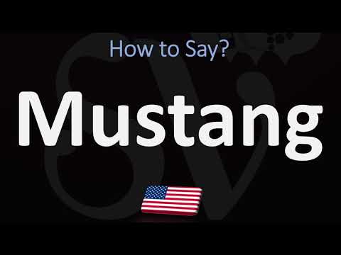 Part of a video titled How to Pronounce Mustang? (CORRECTLY) - YouTube