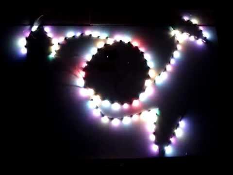 Erster Test der Leds einer Kugelhälfte (72 St.)