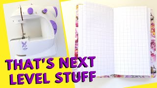 DIY Easy Book Binding Tutorial with a Mini Sewing Machine | Beginner Sewing Tutorial