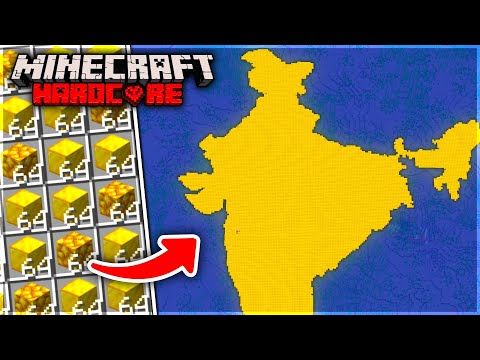 I Build *INDIA* in Minecraft Hardcore (Hindi) 🇮🇳