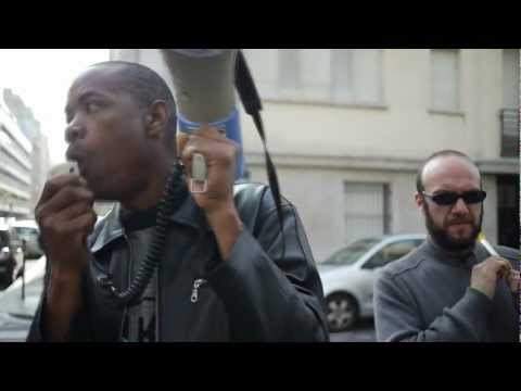 Les sans-papiers devant l'ambassade de Mauritanie, mars 2011