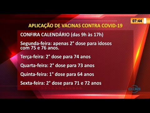 Confira agenda de vacinação contra Covid-19 esta semana 19 04 2021