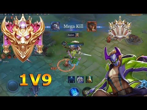 CONQUEROR NAKROTH CARRYING SOLO Q - Arena of Valor Nakroth Gameplay #7