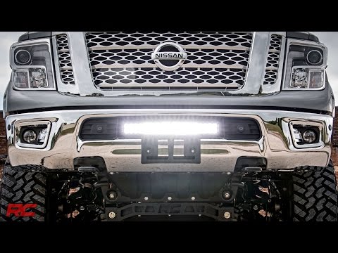 2016-2017 Nissan Titan XD 20-inch LED Light Bar Bumper Mount by Rough Country
