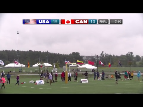 2018 WFDF World Jr. Ultimate Championships | WJUC Men's Gold: Canada vs USA | Aug. 25