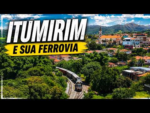 Trem Vazio da VLI Cruzando o Pátio de ItumirimMG  - Imagens de Drone