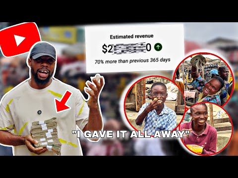 I Gave Away My First YouTube Paycheck | after 7 months of monetization struggles 