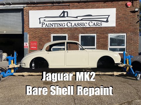 Classic Jaguar MK2 Full Body Repaint in Black- NOVOL For Classic Car