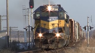 preview picture of video 'IC&E 6414 West by New Lebanon, Illinois on 1-2-2013'